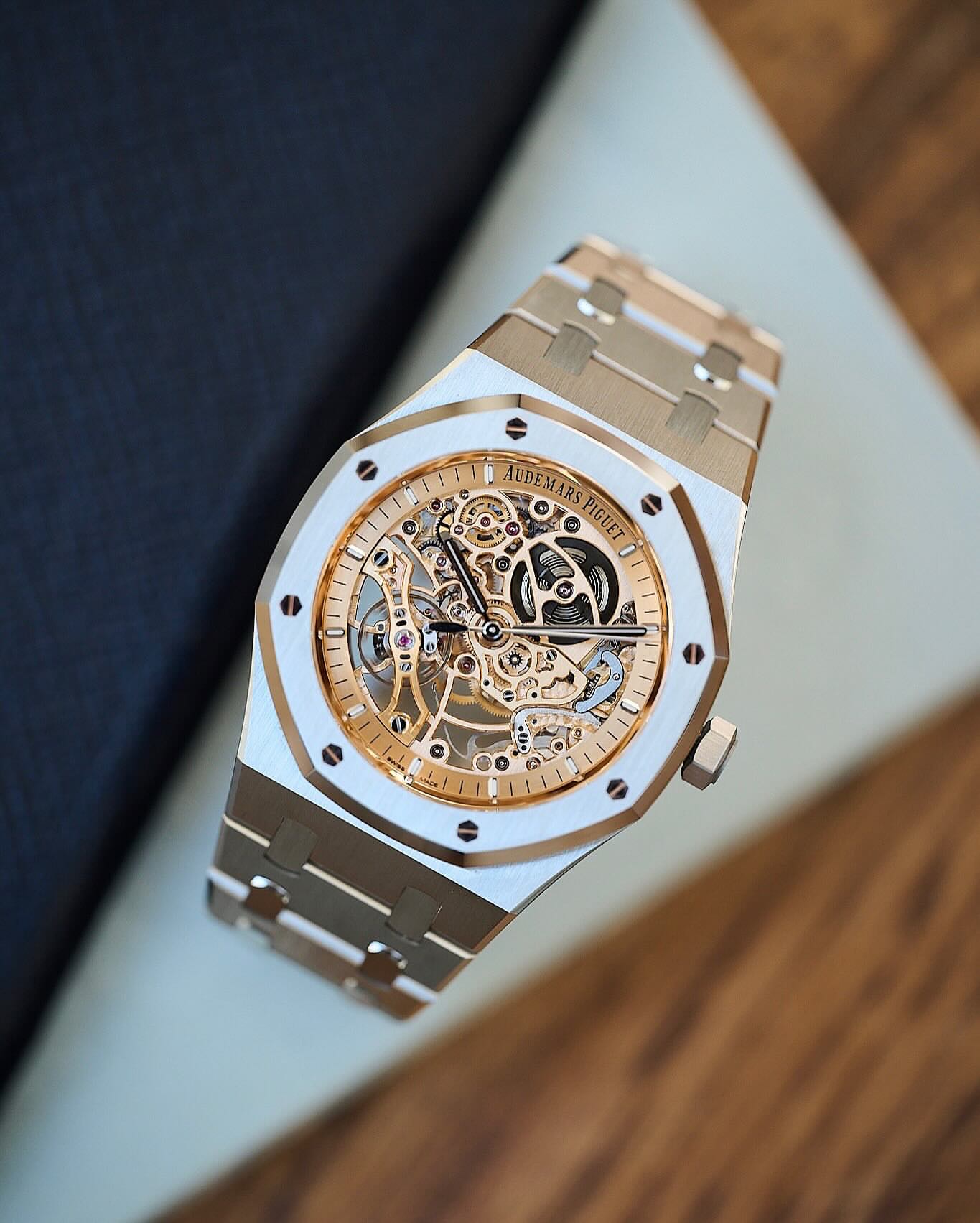 Audemars Piguet Royal Oak Skeleton Salmon