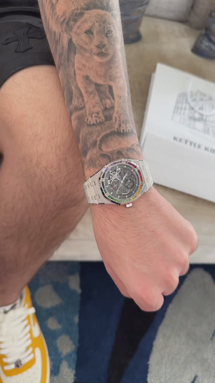 Audemars Piguet Royal Oak 41mm White Gold Skeleton Rainbow